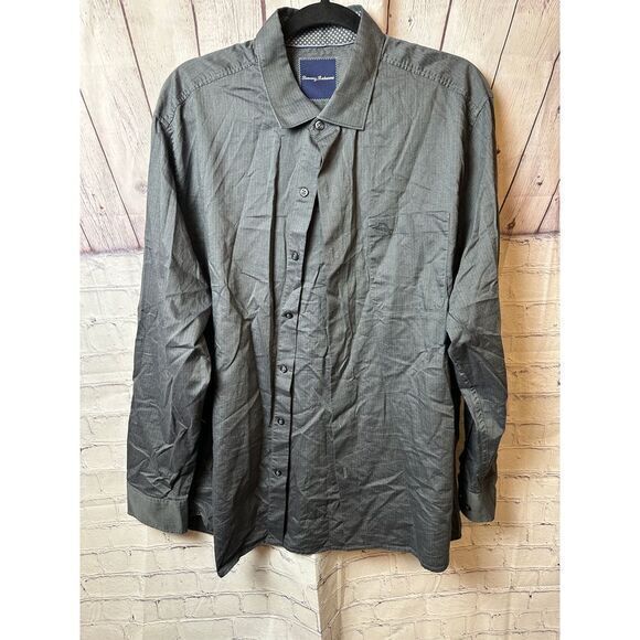 Tommy Hilfiger‎ Classic Gray Button-Down Shirt Casual Business Wear - Picture 1 of 6